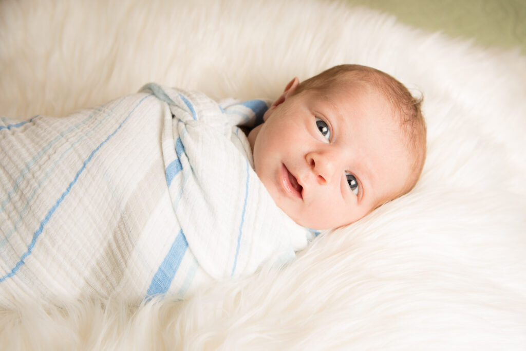 in home newborn session in Scarsdale